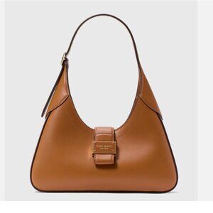 New Kate Spade Nouveau Small Shoulder Bag Smooth Leather Cavern Clay